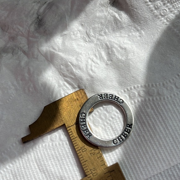 NWOT Cheer charm sterling - Picture 3 of 3